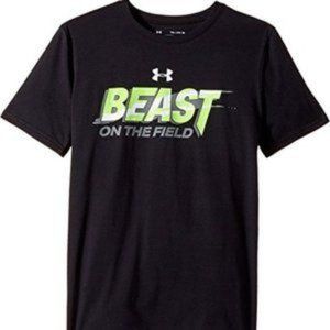 Under Armour Kids - Beast On The Field T Shirt Size XS Boy